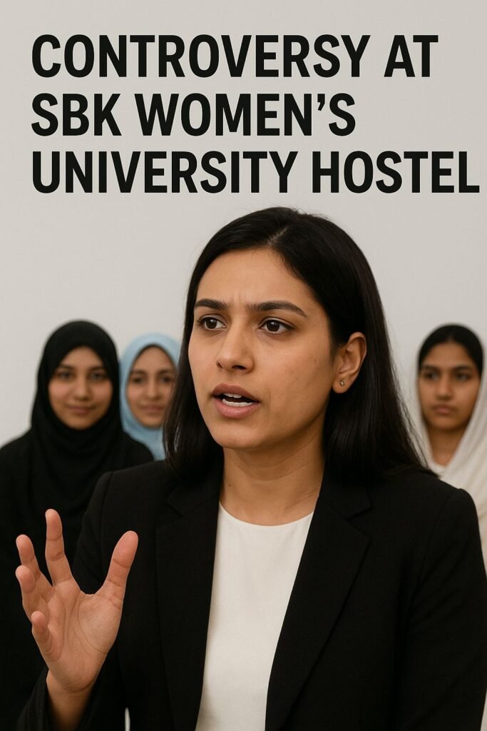 Controversy at Balochistan’s Only Women’s University: Male Staff in Girls’ Hostel Sparks Debate