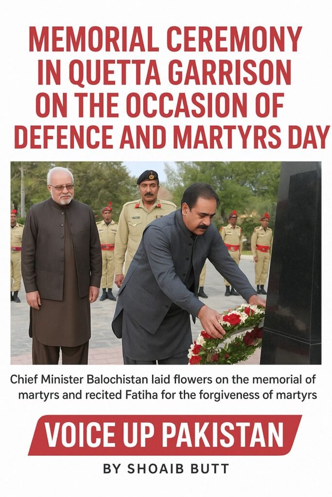 Honoring the Brave: Defence & Martyrs Day Commemorated at Quetta Garrison